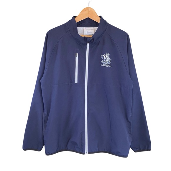 Champion Coat Unisex Size Medium WWU Navy Blue Windbreaker College University M - Picture 1 of 6
